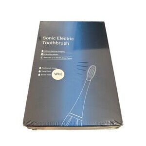 Sonic Electric Toothbrush 5 Brushing Modes Brush Holder and Travel Case Sealed